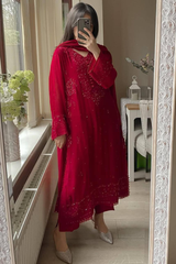 Step into timeless elegance with this Exclusive 3-Piece Plazzo Set