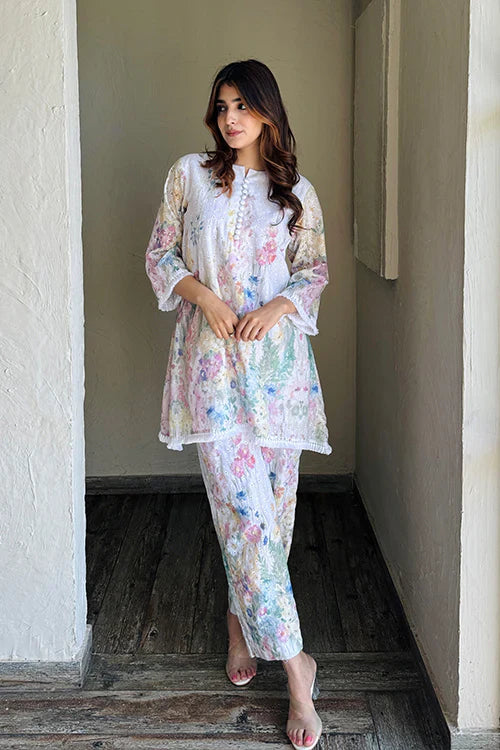 Gulbahar – Floral Elegance Cotton Kurta Set