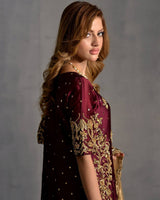 EXCLUSIVE DESIGNER SEQUANCE EMBROIDERY WORKED PUNJABI SALWAAR SUIT WITH DUPATTA