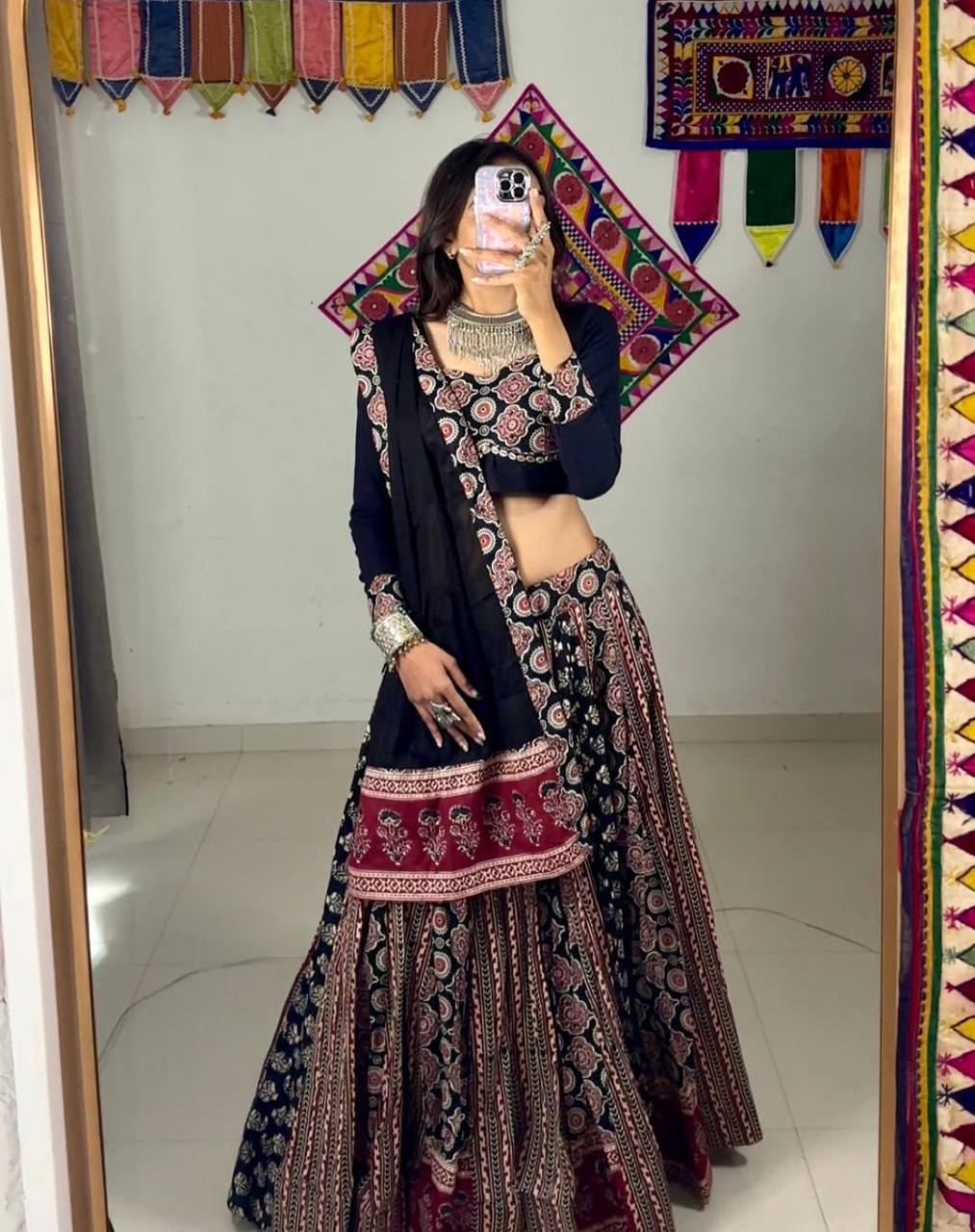 FOR THIS UPCOMING NAVARATRI SEASON OUR EXCLUSIVE FULL STITCHED LEHENGA CHOLI ✨