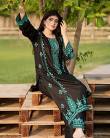Add a royal touch to your festive wardrobe with this Exclusive 3-Piece Plazzo Pair with Dupatta,
