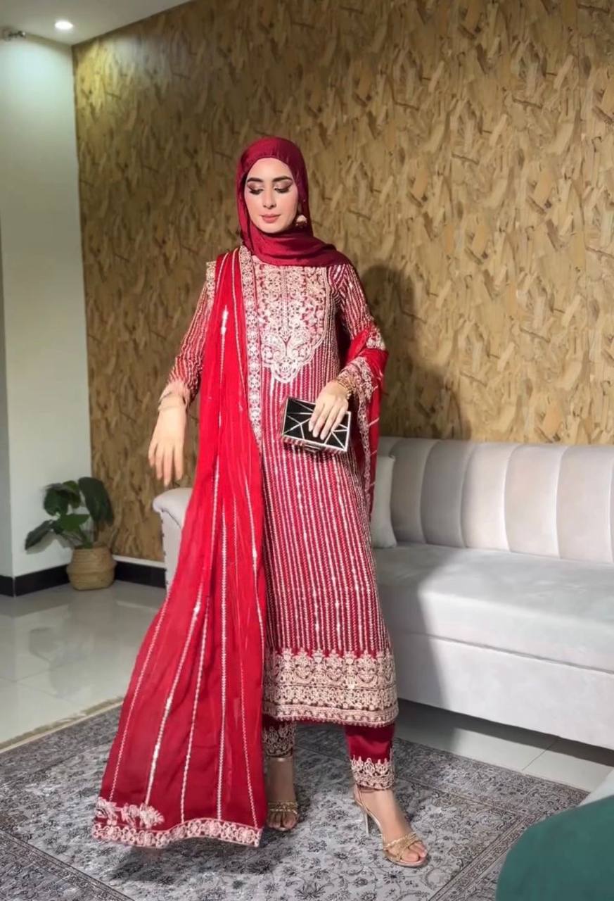 EXCLUSIVE AND PREMIUM WEAR – KURTA PANT SET WITH DUPATTA