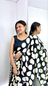 Nayab Ajrakh Latkan Silk Saree