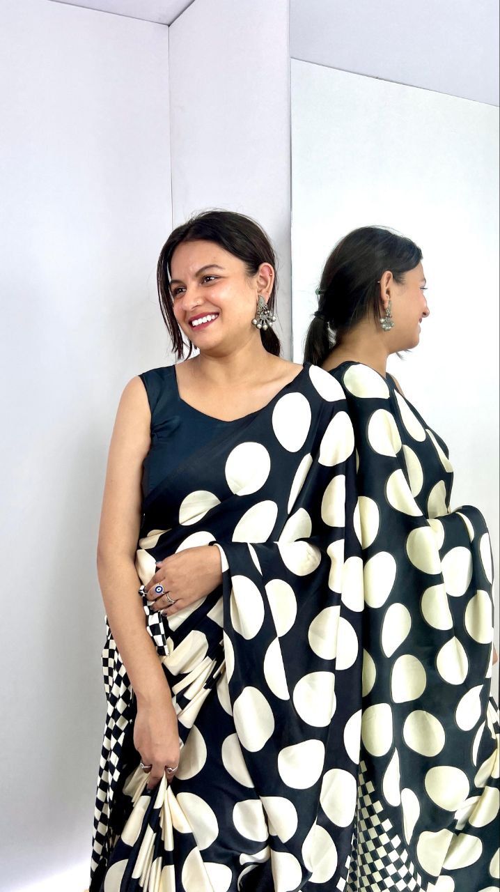 Nayab Ajrakh Latkan Silk Saree