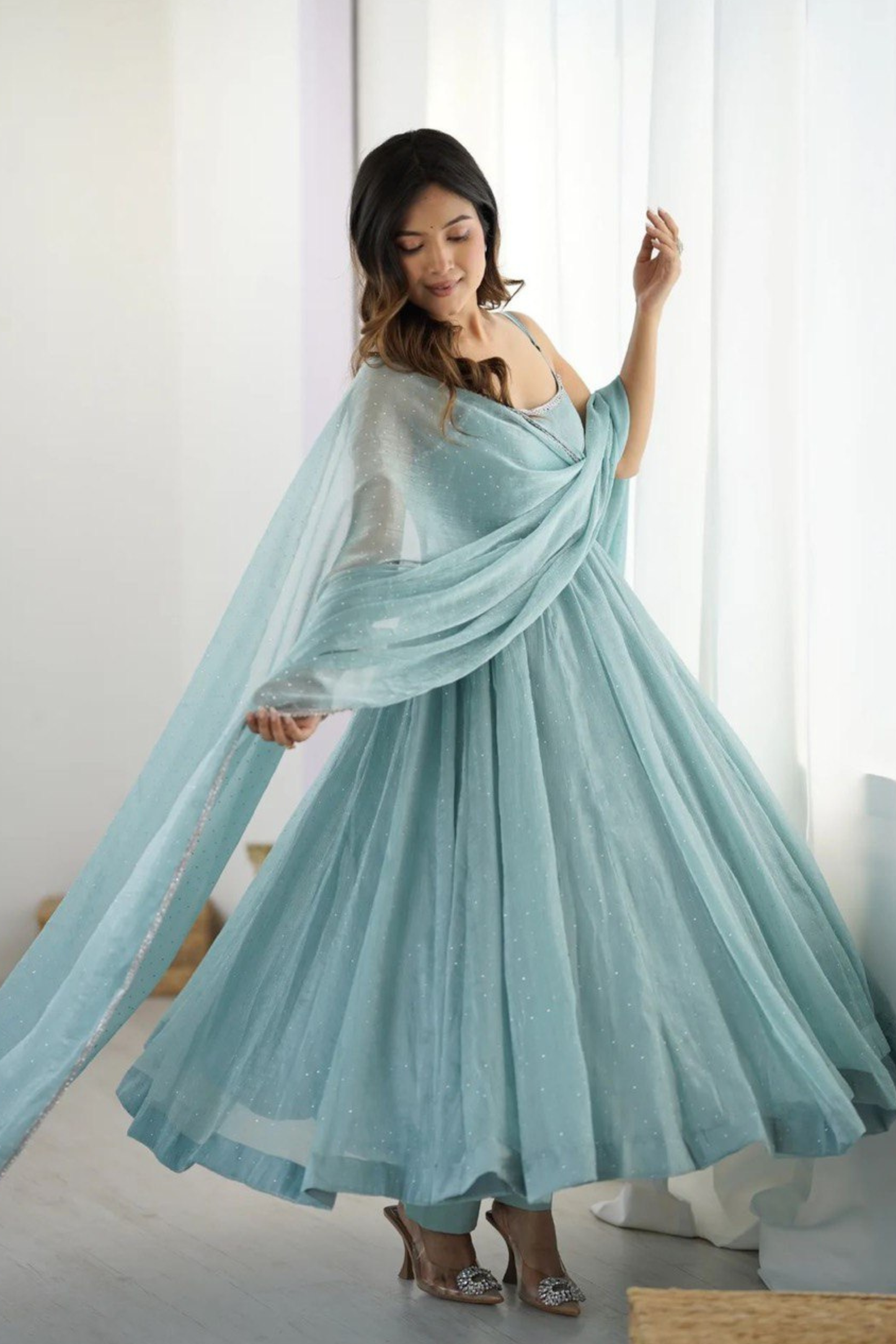 Step into sheer sophistication with this 3-piece designer set