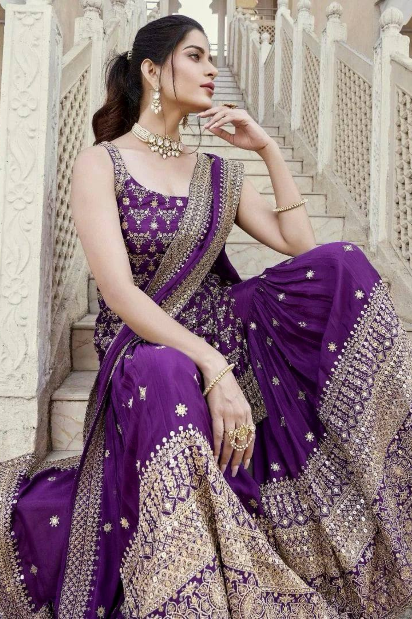 Step into elegance with our latest Designer Sharara Set