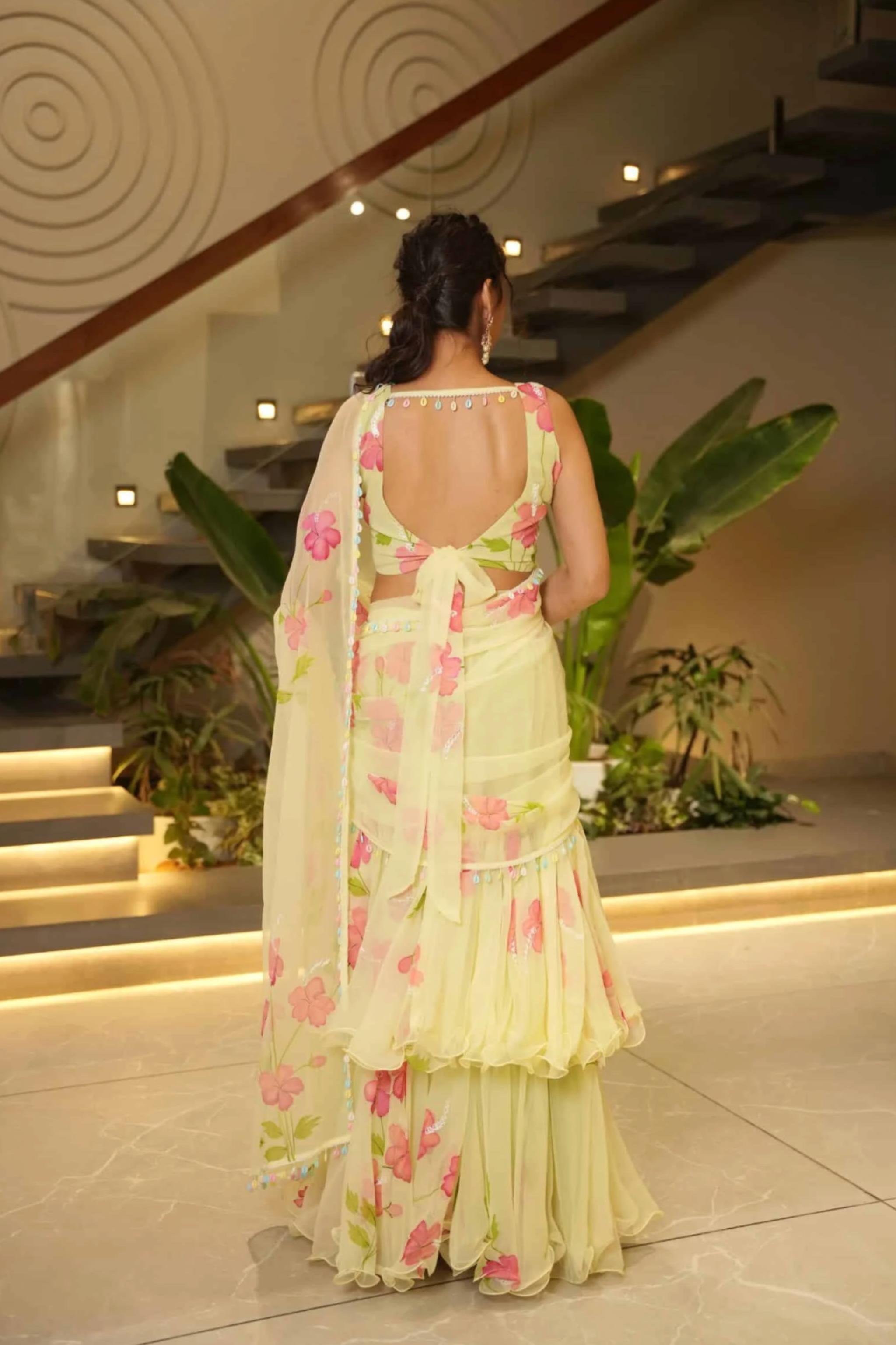 Mehfil Mint Premium Embroidered Lehenga Saree