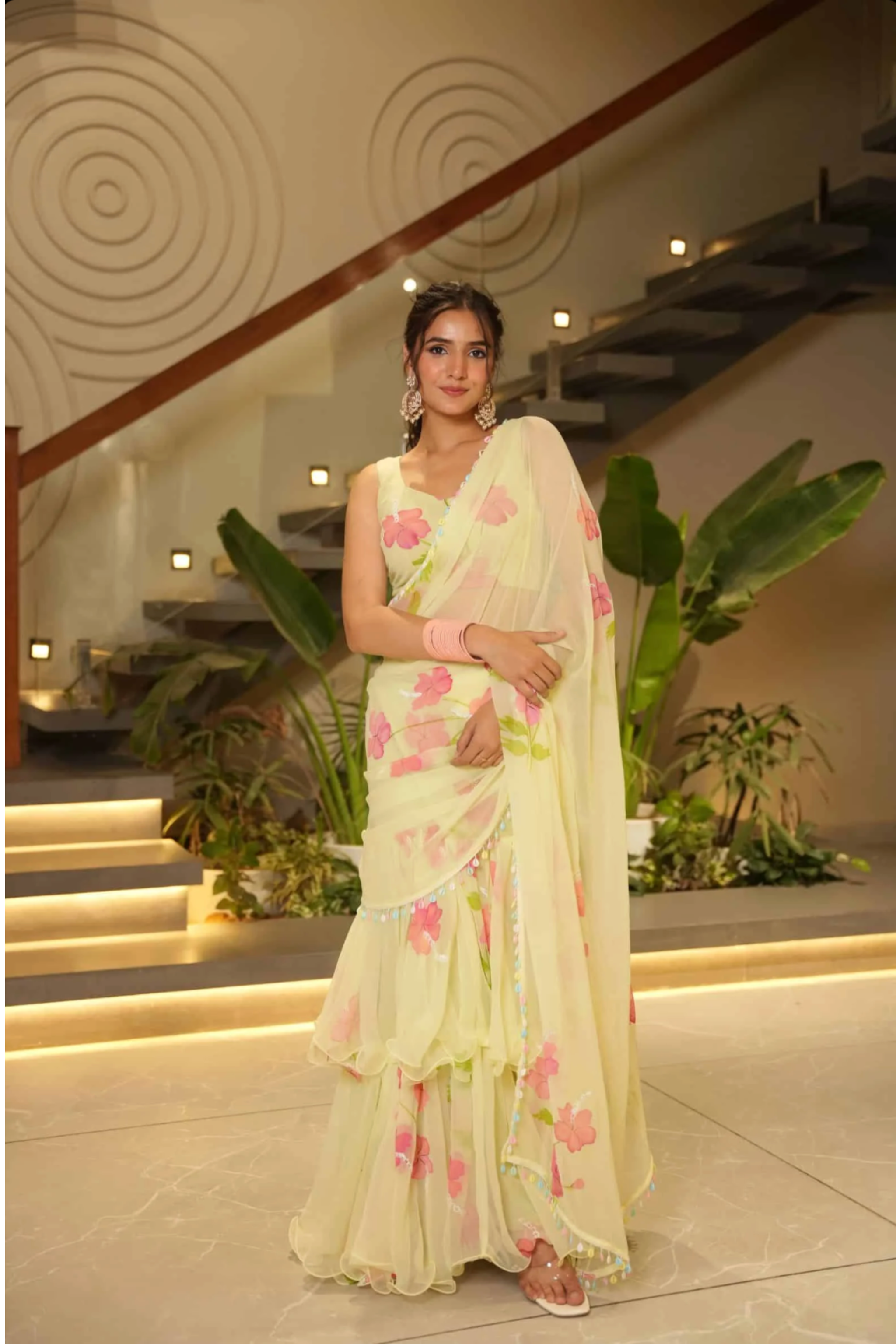 Mehfil Mint Premium Embroidered Lehenga Saree