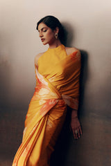 Roma Fuschia Satin Silk Saree