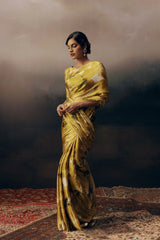Lara Lime Satin Silk Saree